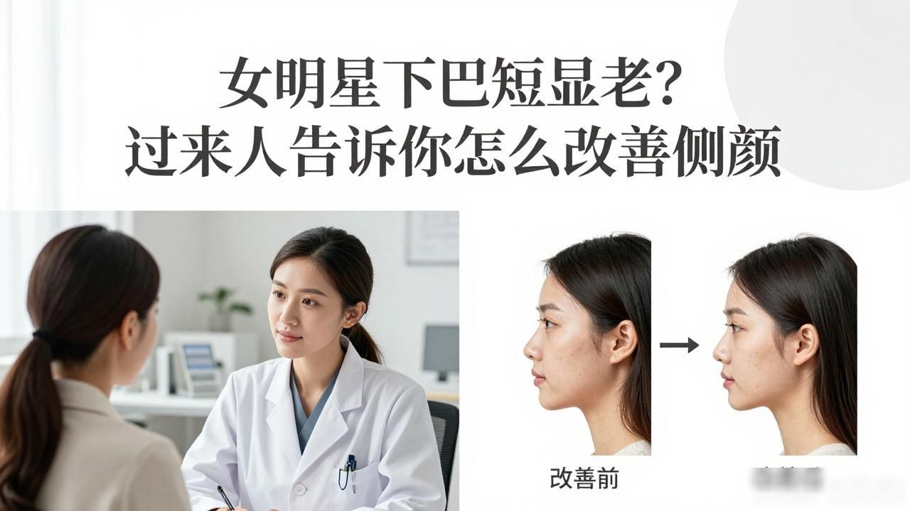 女明星下巴短显老？过来人告诉你怎么改善侧颜